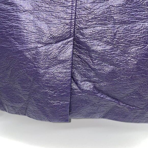 Nanette Lapore Moto Style Jacket in Royal Purple Wool and Polyurethane Body - Picture 11 of 14